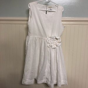Crewcuts white cotton dress